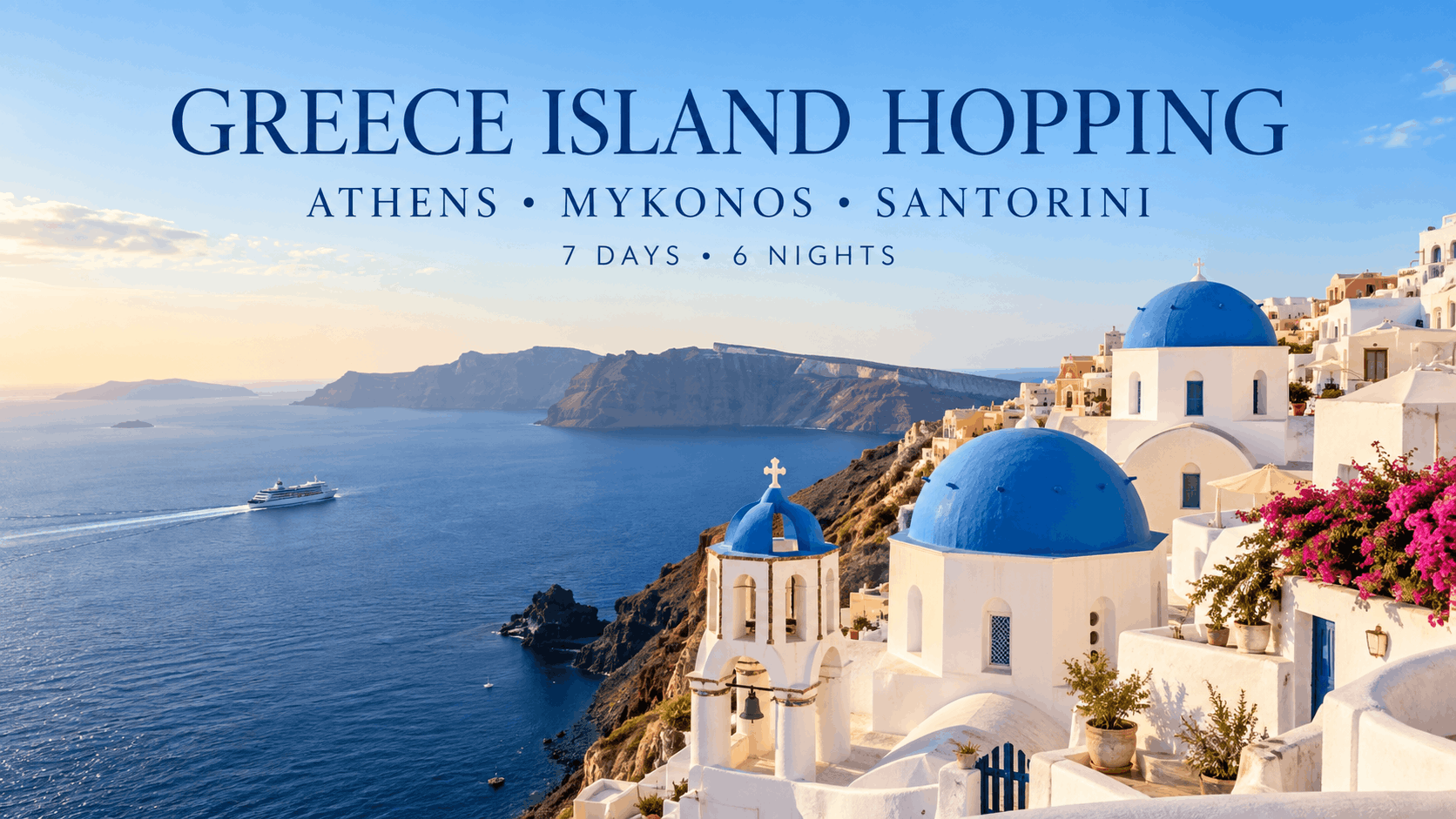 Greek Island-Hopping Tour | Athens, Mykonos & Santorini
